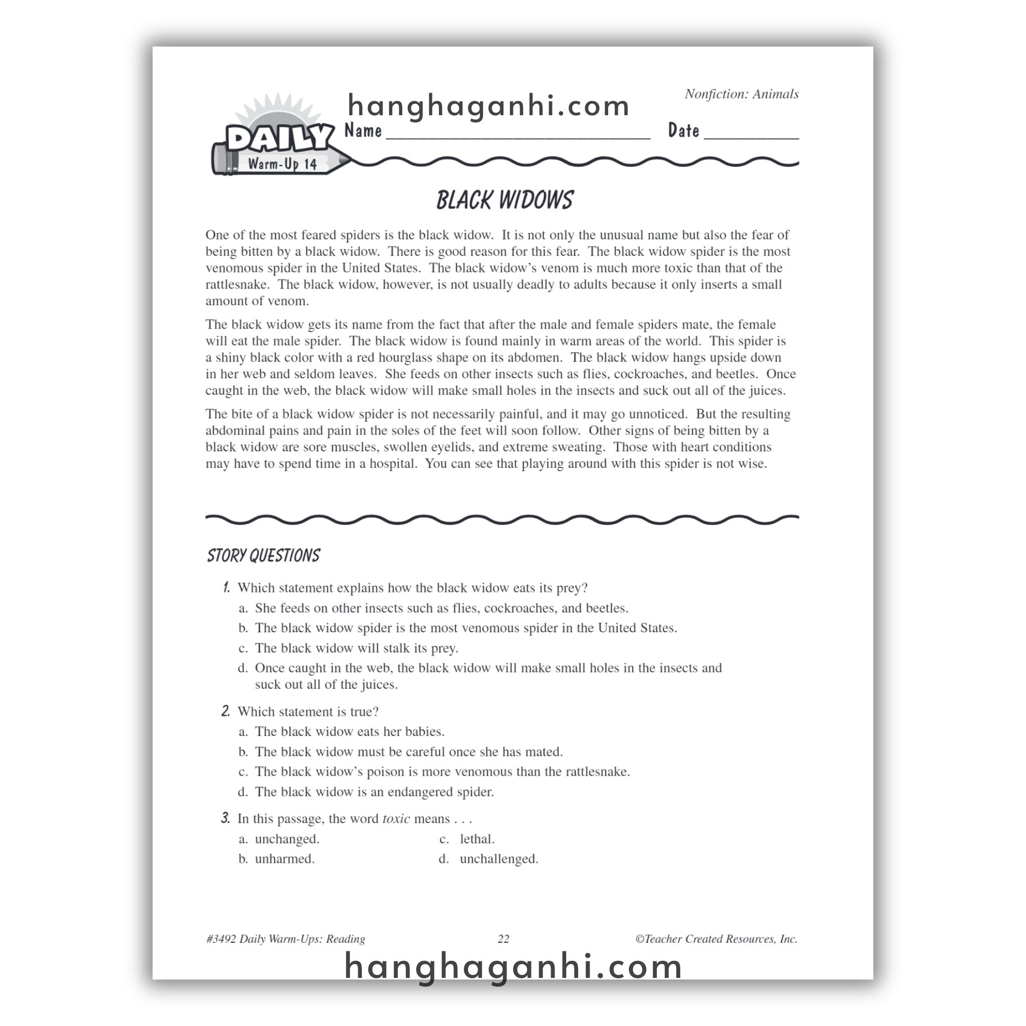 Sách Daily Warm Ups Reading Grade 6_thumbnail_6