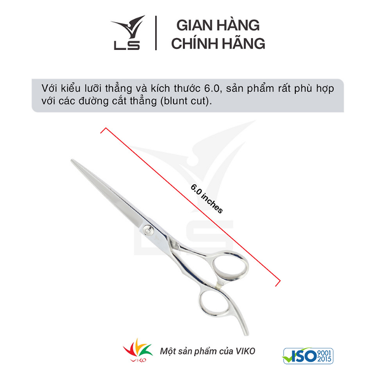 Kéo cắt tóc Viko LS CB13L/6.0  (Tay trái)_thumbnail_5