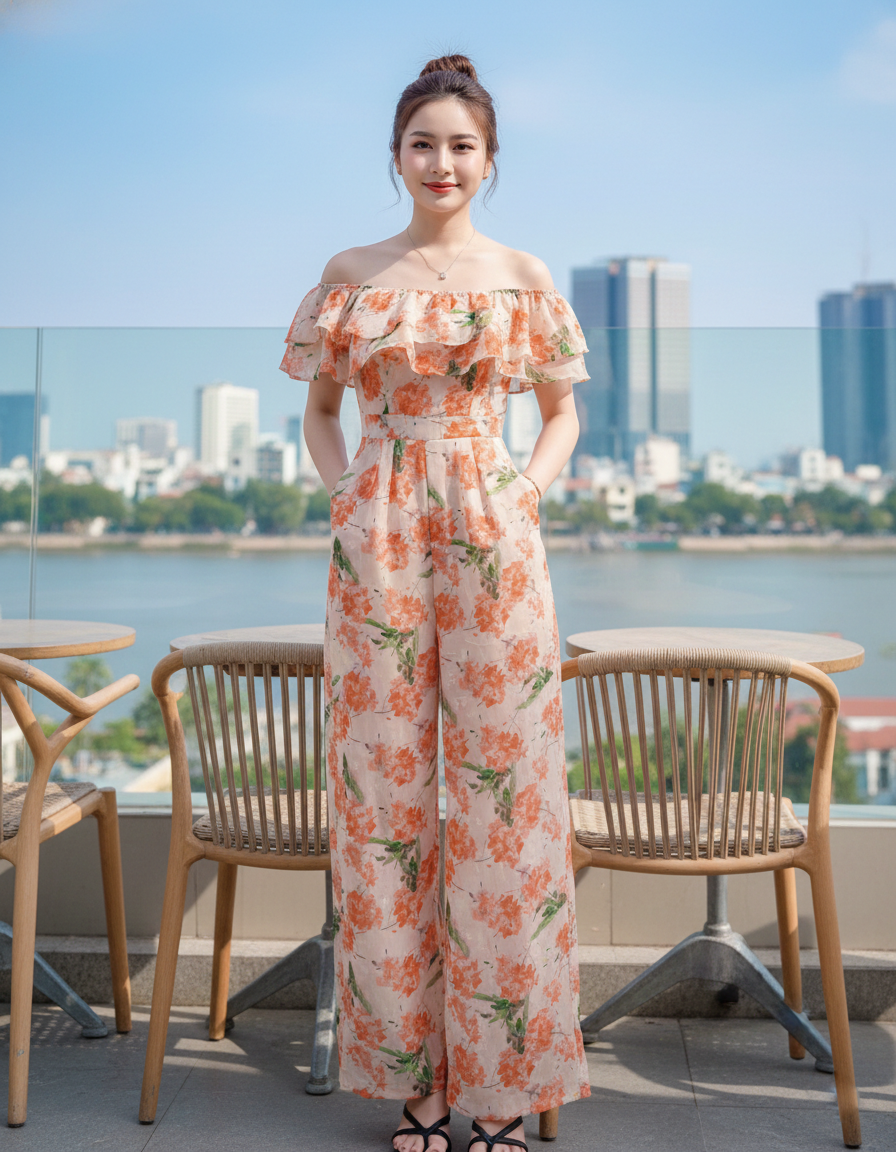 Jumpsuit ống rộng bèo ngực mặc 2 kiểu_thumbnail_21