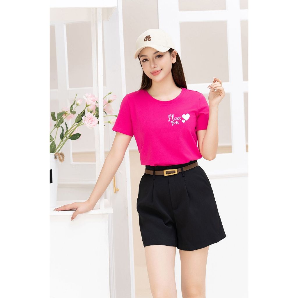 [Form Vừa] Áo thun nữ form vừa in hình họa tiết đơn giản - Áo phông nữ Loza G0135_thumbnail_1