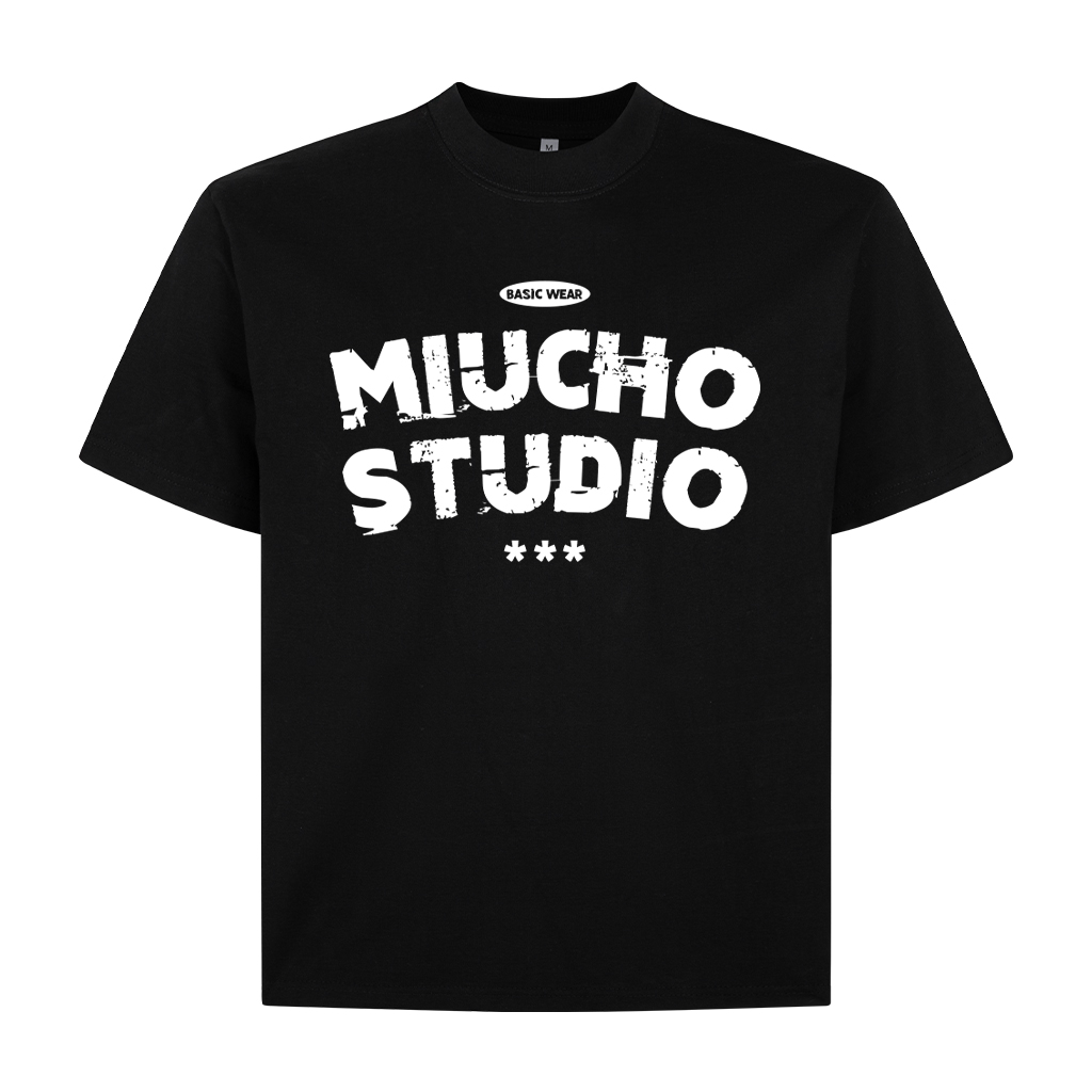 Áo thun local brand form boxy vải 2C 250gsm AXD1622 Miucho in typography