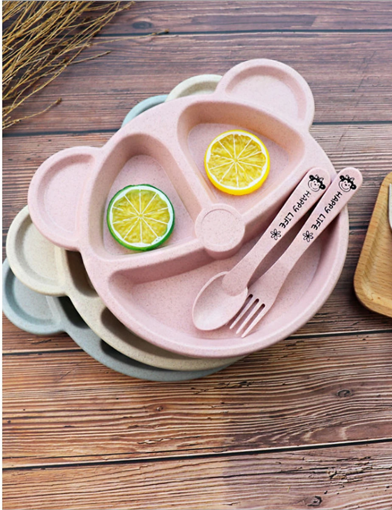 KHAY GẤU BEAR KÈM THÌA