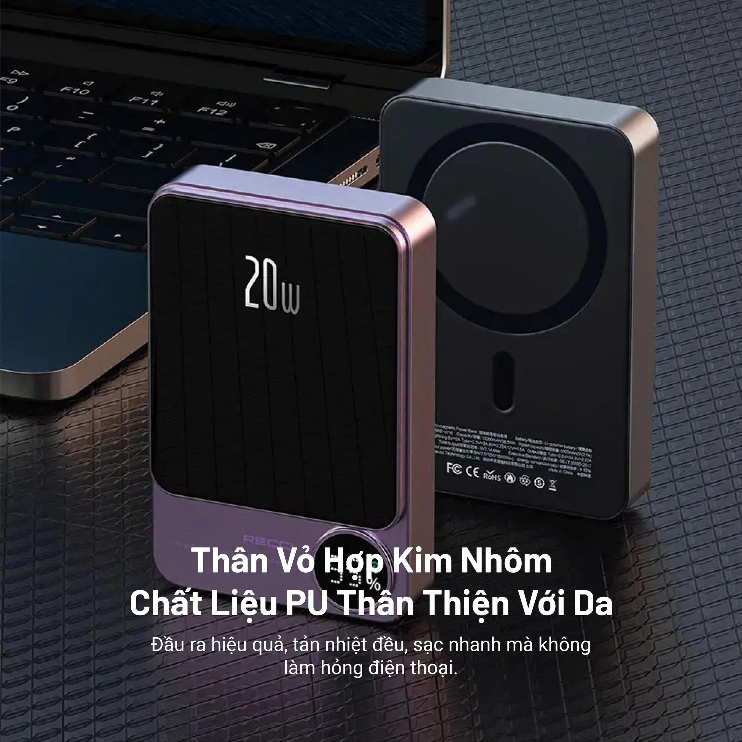 Sạc dự phòng Recci - RPB-W16C ( 10.000mah )_thumbnail_2