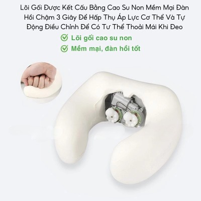 Gối Massage Cổ Chữ U NMI MART, Đa Chức Năng Mát Xa Trị Liệu Giảm Đau Mỏi Cổ Vai Gáy_thumbnail_5