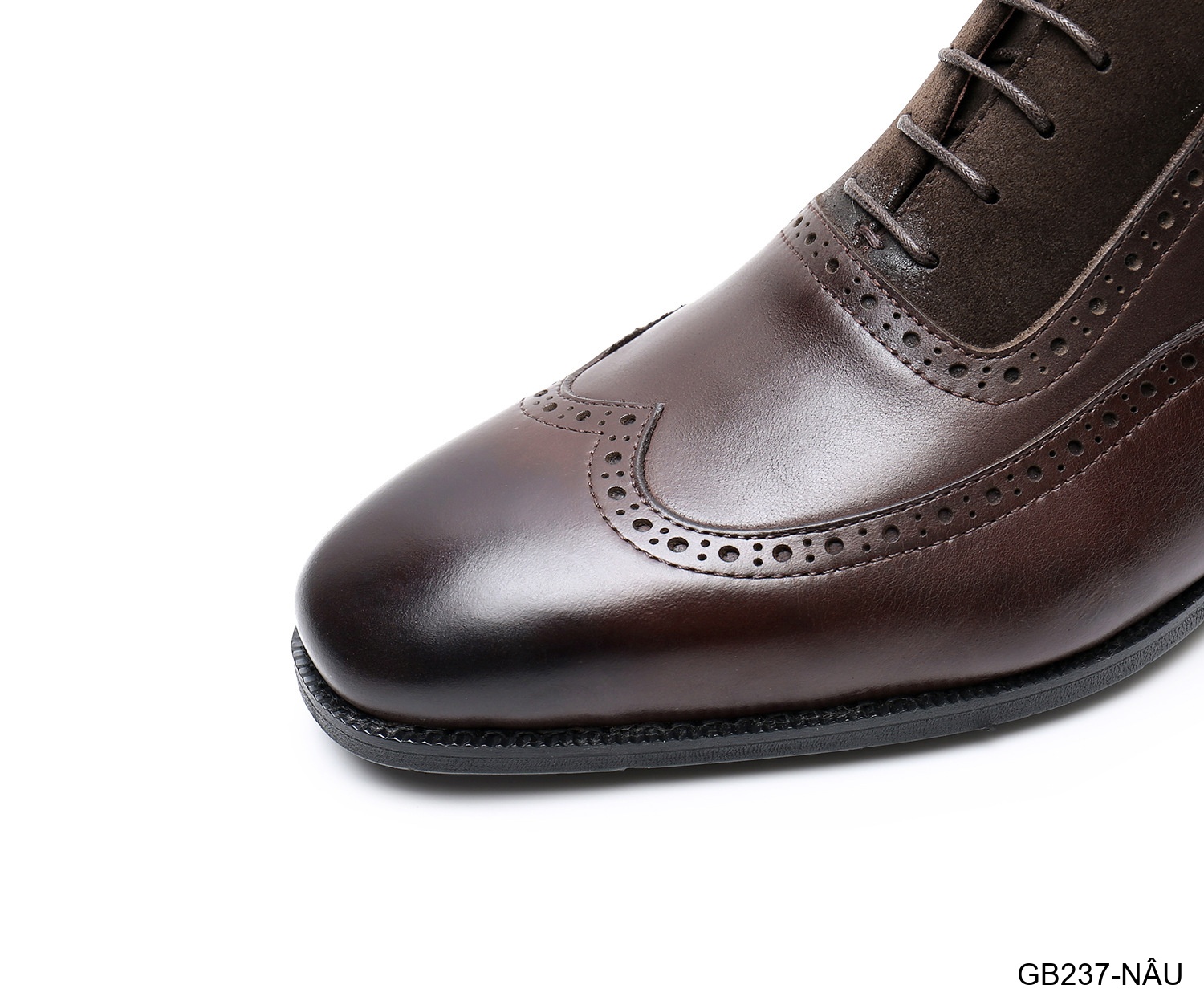 GB237 - Giày Chelsea Nam Da Bò Phong Cách Anh Quốc Đế Cao Su Chống Trượt Màu Đen Nâu_thumbnail_17