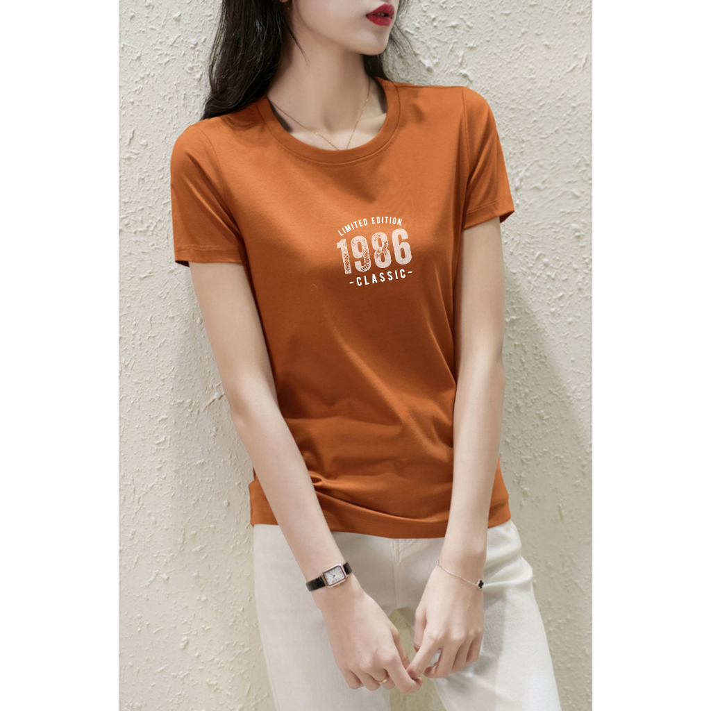 [Form Vừa] Áo phông nữ dáng vừa classic style 1986 - LOZA VT7060_thumbnail_2