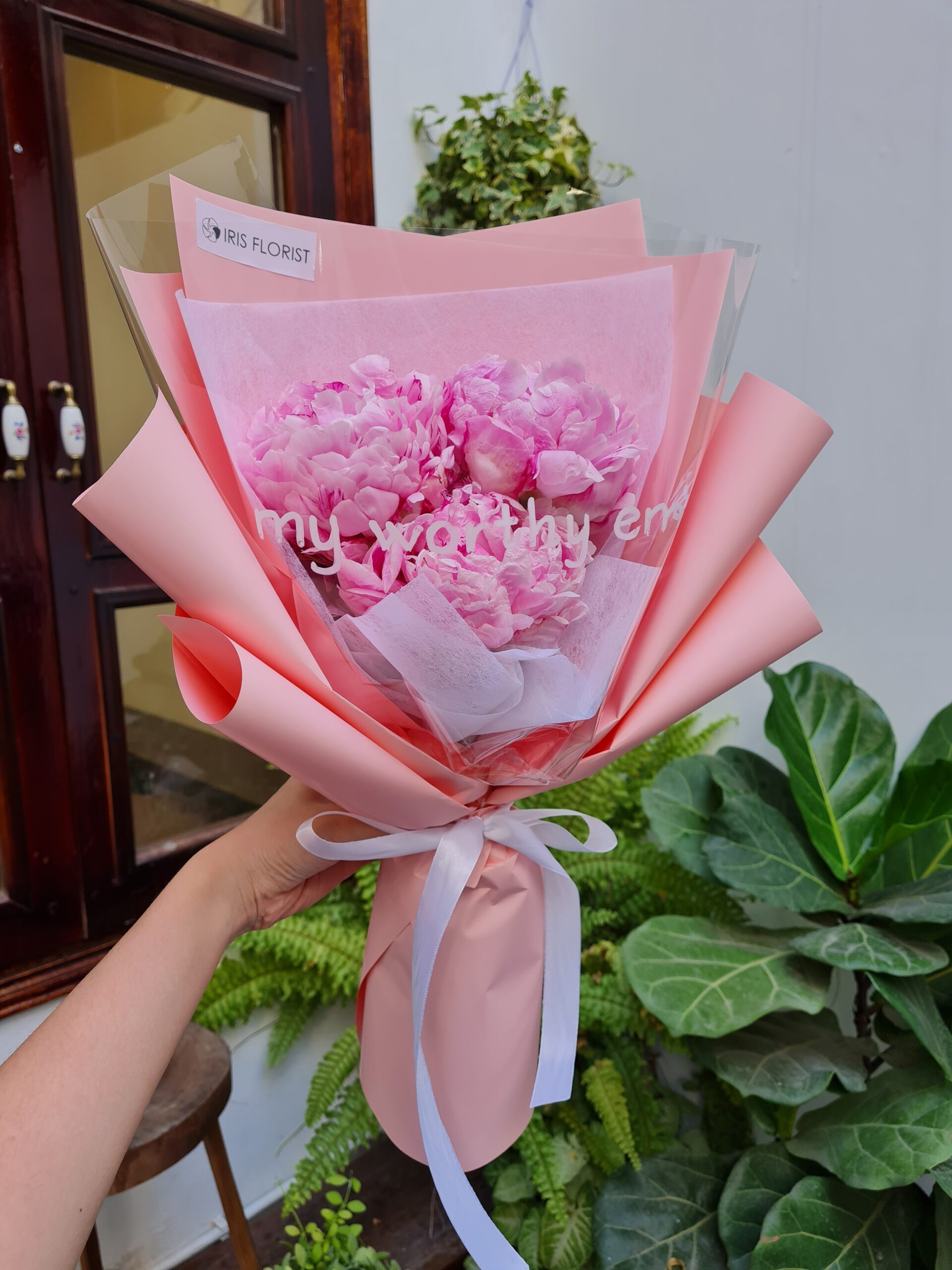 Bó hoa Peony tin nhắn - 3 Bông