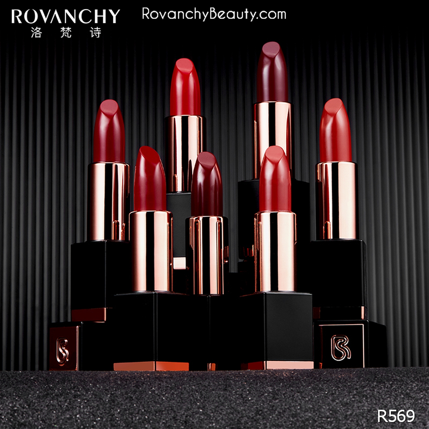 Son môi cao cấp R569 ROVANCHY - Đỏ quyến rũ, dưỡng môi mềm mịn, nhiều màu sắc lựa chọn (3.8g)_thumbnail_4