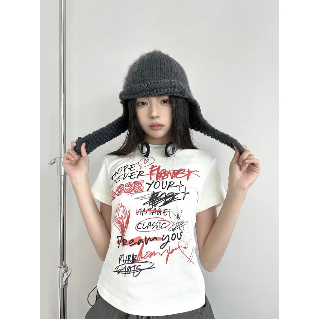 Áo thun baby tee AB002 Miucho chất vải cotton in brand name_thumbnail_2