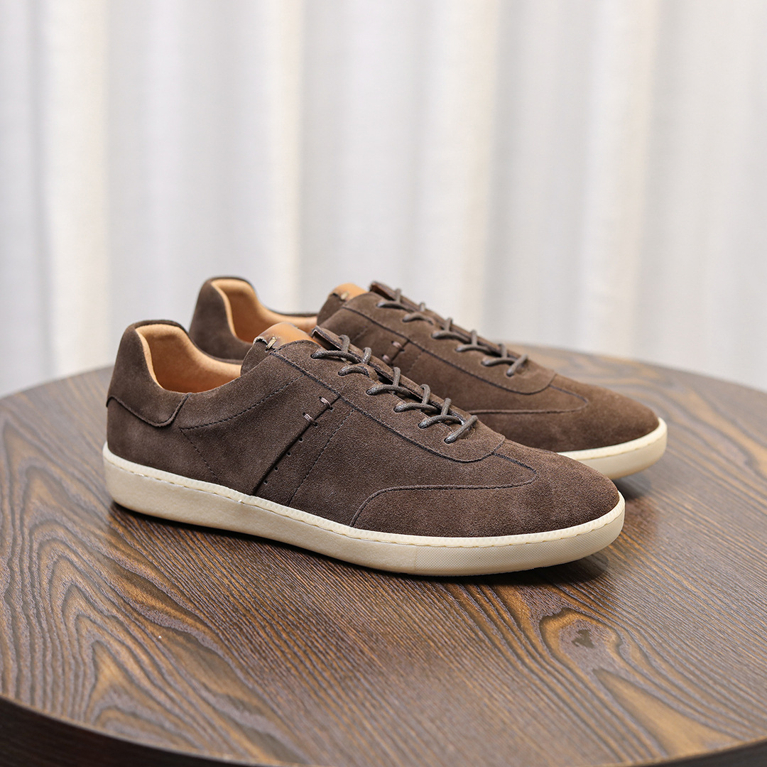 Giày Nam Retro Da Bò Lớp Đầu Tiên – Da Lộn Nubuck Mờ – Cổ Thấp Thời Trang, Nhẹ Sang Trọng – Giày Casual Forrest Gump 2025_thumbnail_9