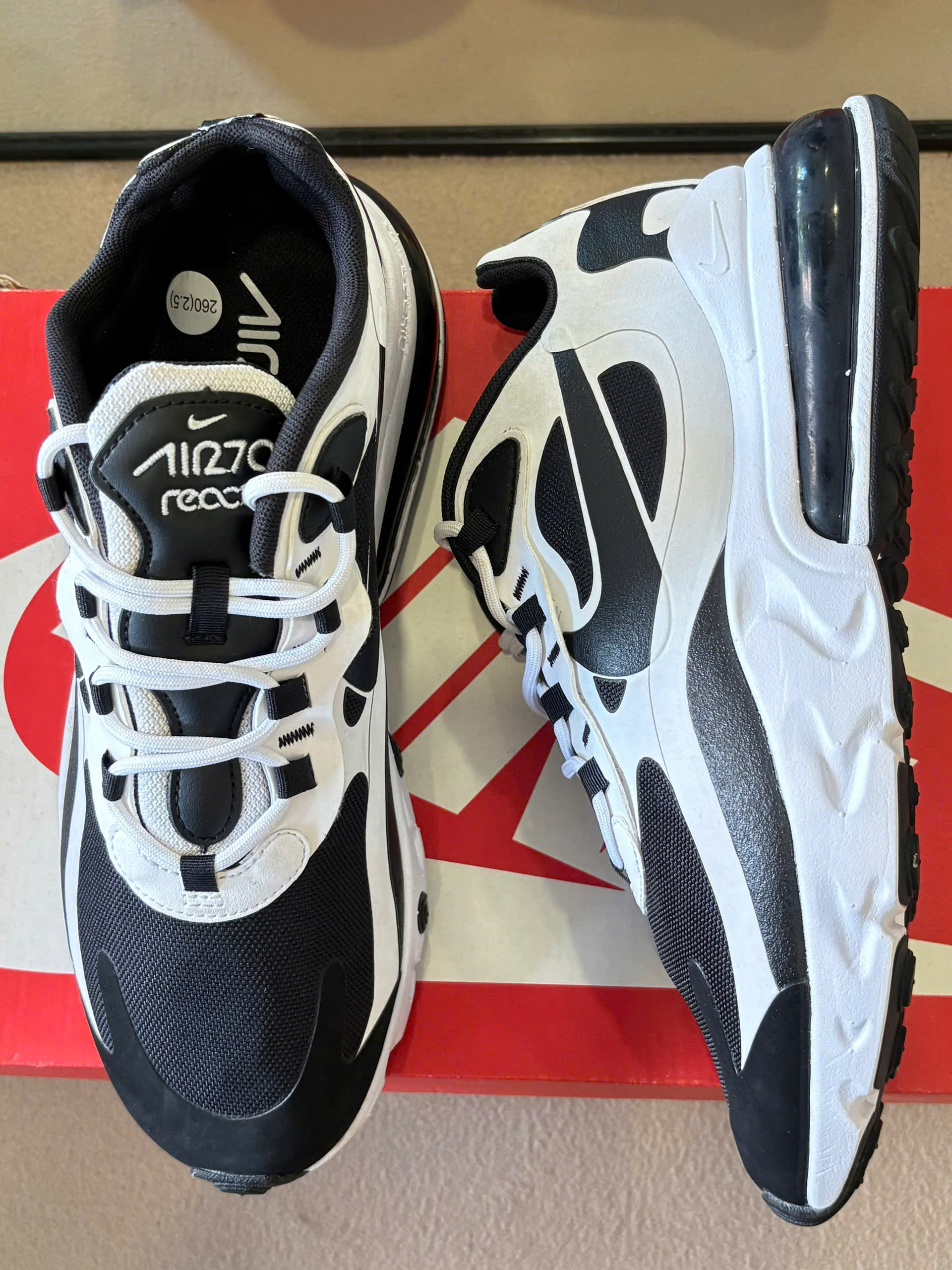 Nike Air Max 270 React Summite White Core Black Shoes CT1646-100_thumbnail_2