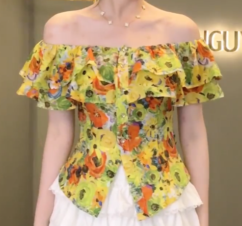 Áo PL Tơ Hoa Trễ Vai_thumbnail_9