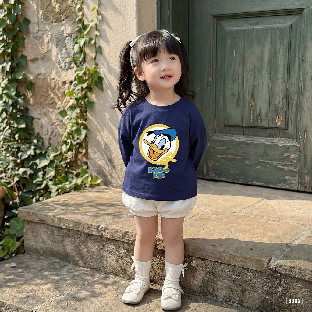 Áo thun bé gái tay dài Vịt Donnald Kado 3602_thumbnail_5