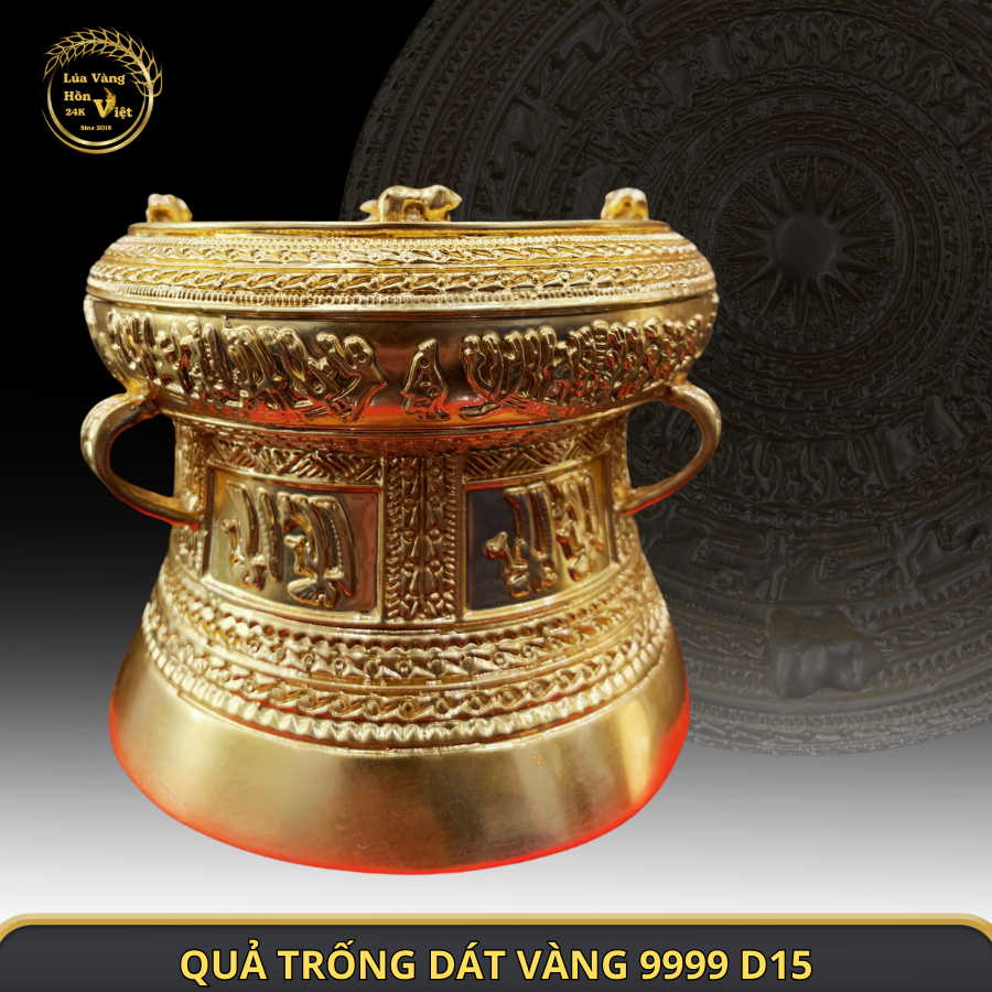 QUẢ TRỐNG DÁT VÀNG 9999 D15 QUẢ TRỐNG DÁT VÀNG 9999 D15