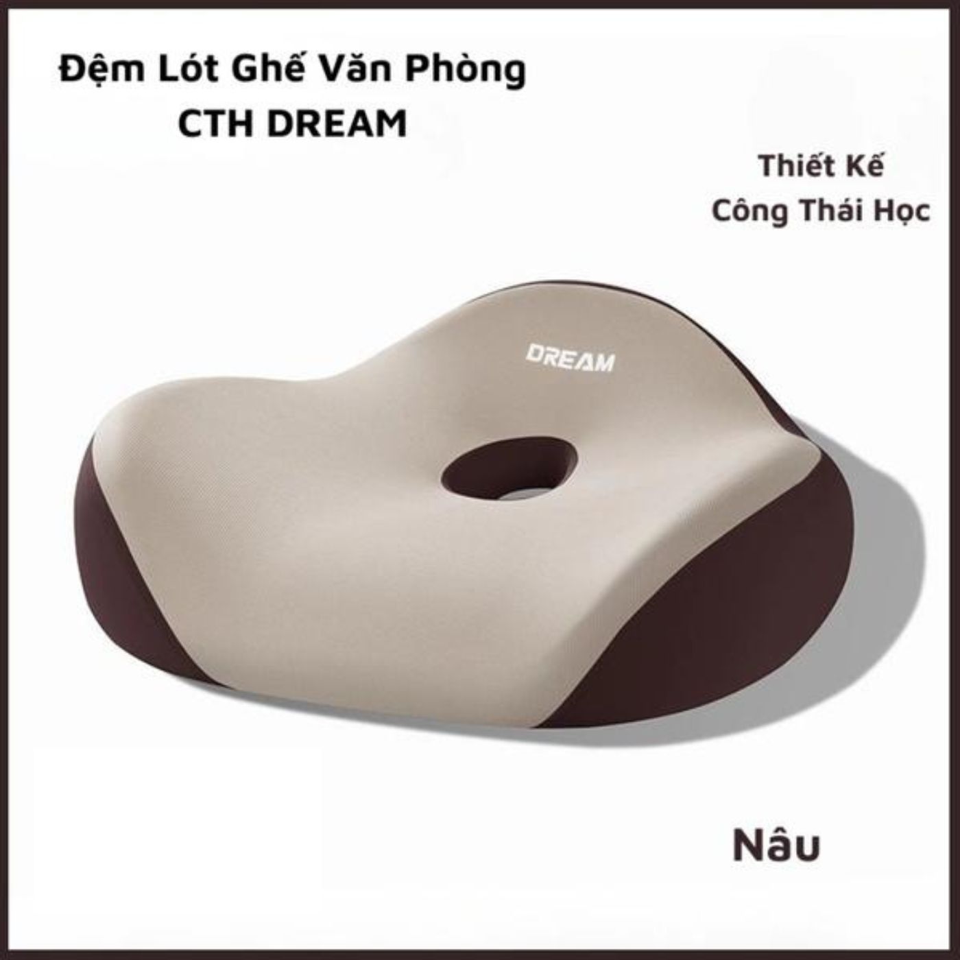 Đệm Ngồi Văn Phòng DREAM – Gối Công Thái Học Êm Ái, Giúp Giảm Đau Mông, Tận Hưởng Sự Thoải Mái Khi Làm Việc_thumbnail_10