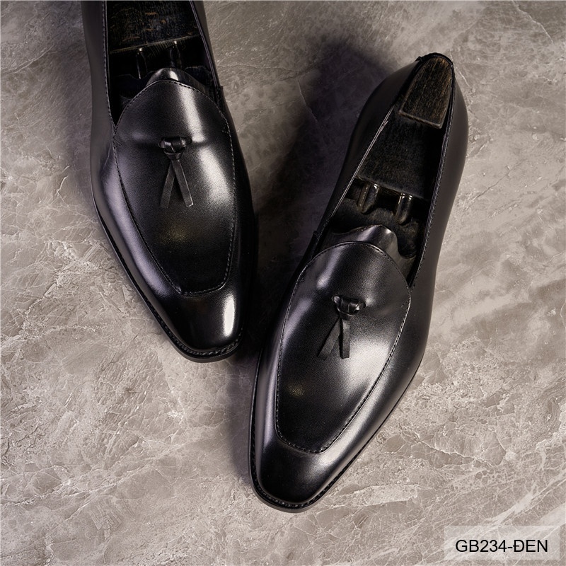 GB234 - Giày Nam Lười Da Bò Thời Trang Hàn Quốc Đế Cao Su Thoáng Khí_thumbnail_4