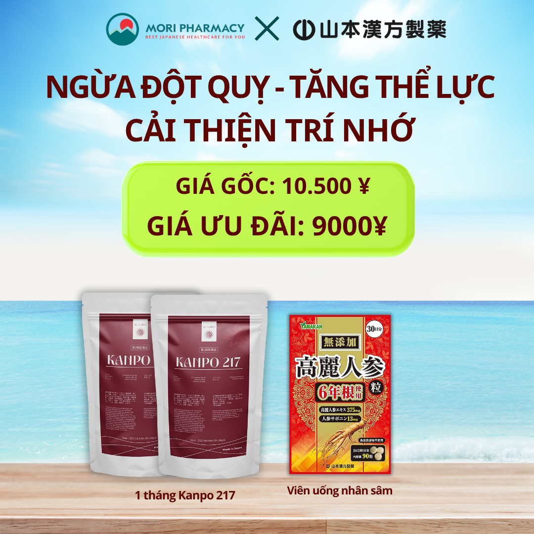 Combo Ngừa đôt quỵ - Tăng thể lực- Cải thiện trí nhớ