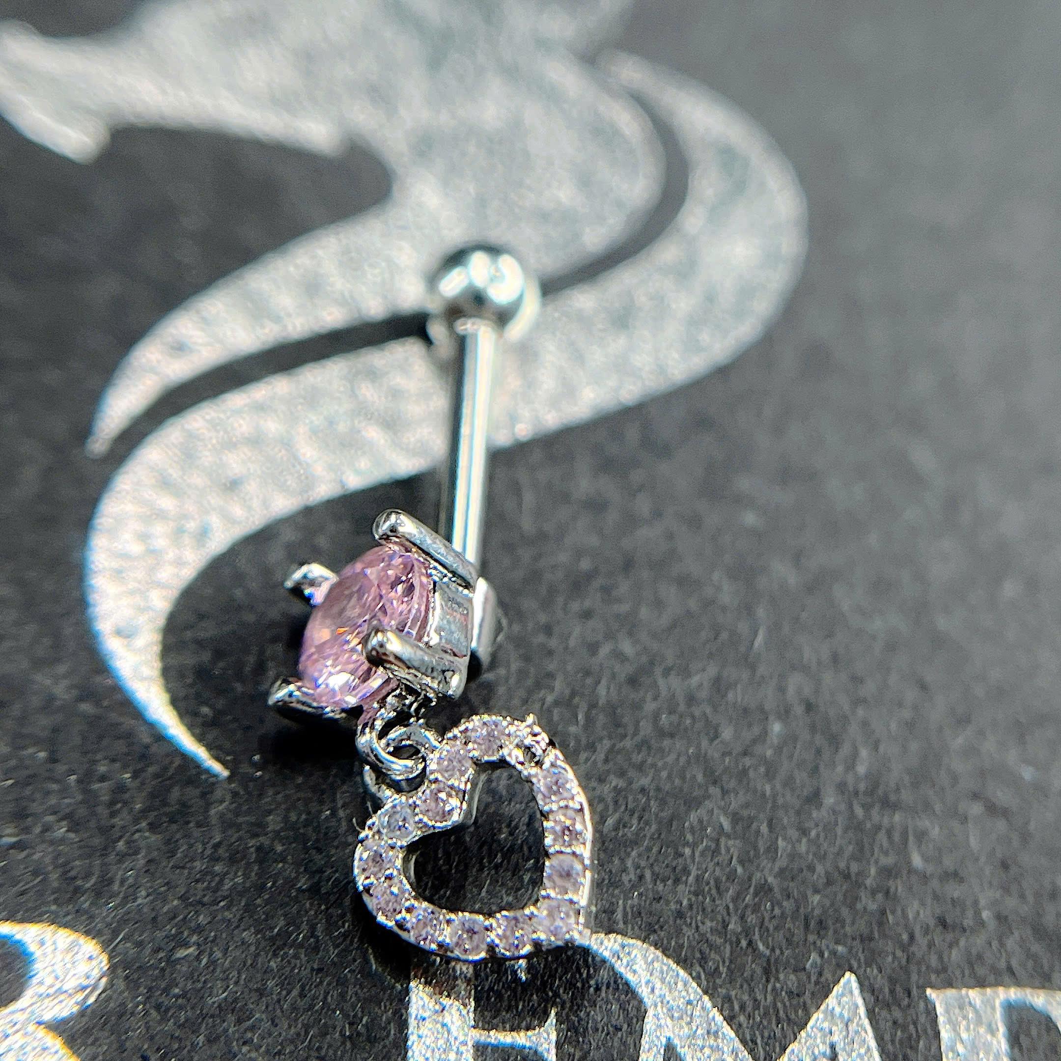 Khuyên kiểu verical rơi tim hồng_thumbnail_1