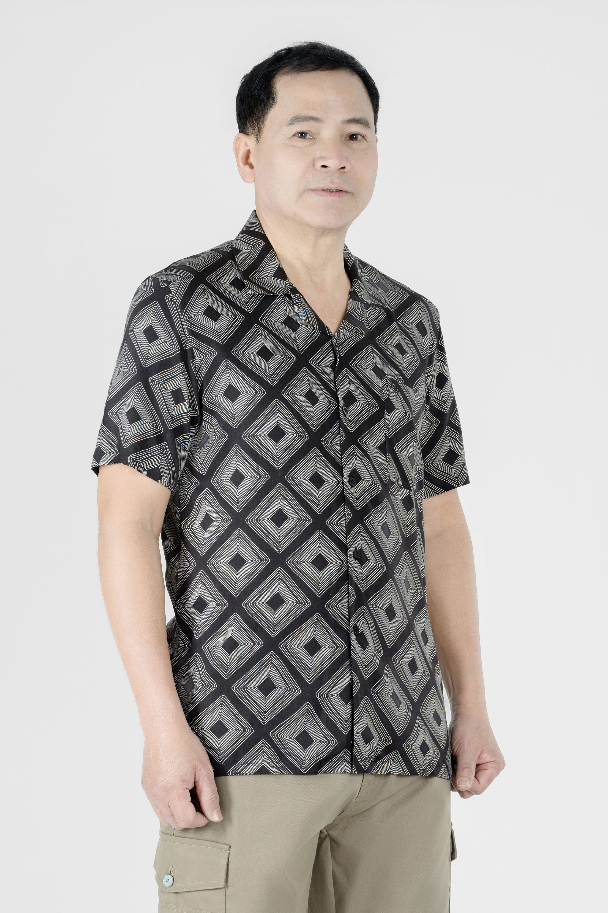 Áo Sơ Mi Họa Tiết Nam Trung Niên ANCHI Chất Liệu Sợi Lanh Phom Suông Vạt Ngang_thumbnail_26