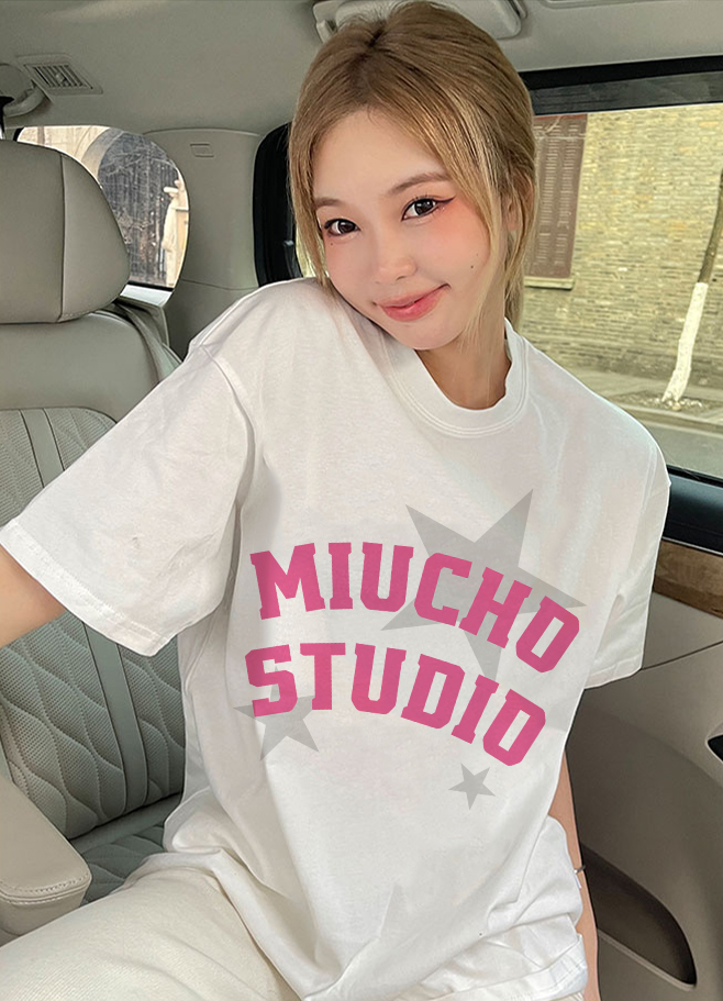 Áo thun nữ form rộng local brand ATD1539 Miucho vải cotton thoáng mát cổ tròn in mix_thumbnail_5