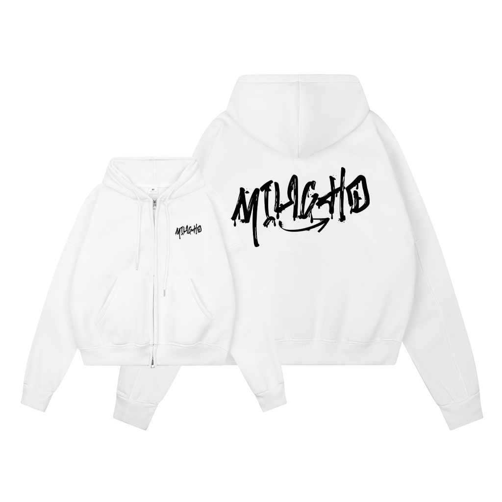 Áo hoodie zip nam localbrand form boxy HXD1607 Miucho Club vải nỉ bông dày dặn in typography_thumbnail_5