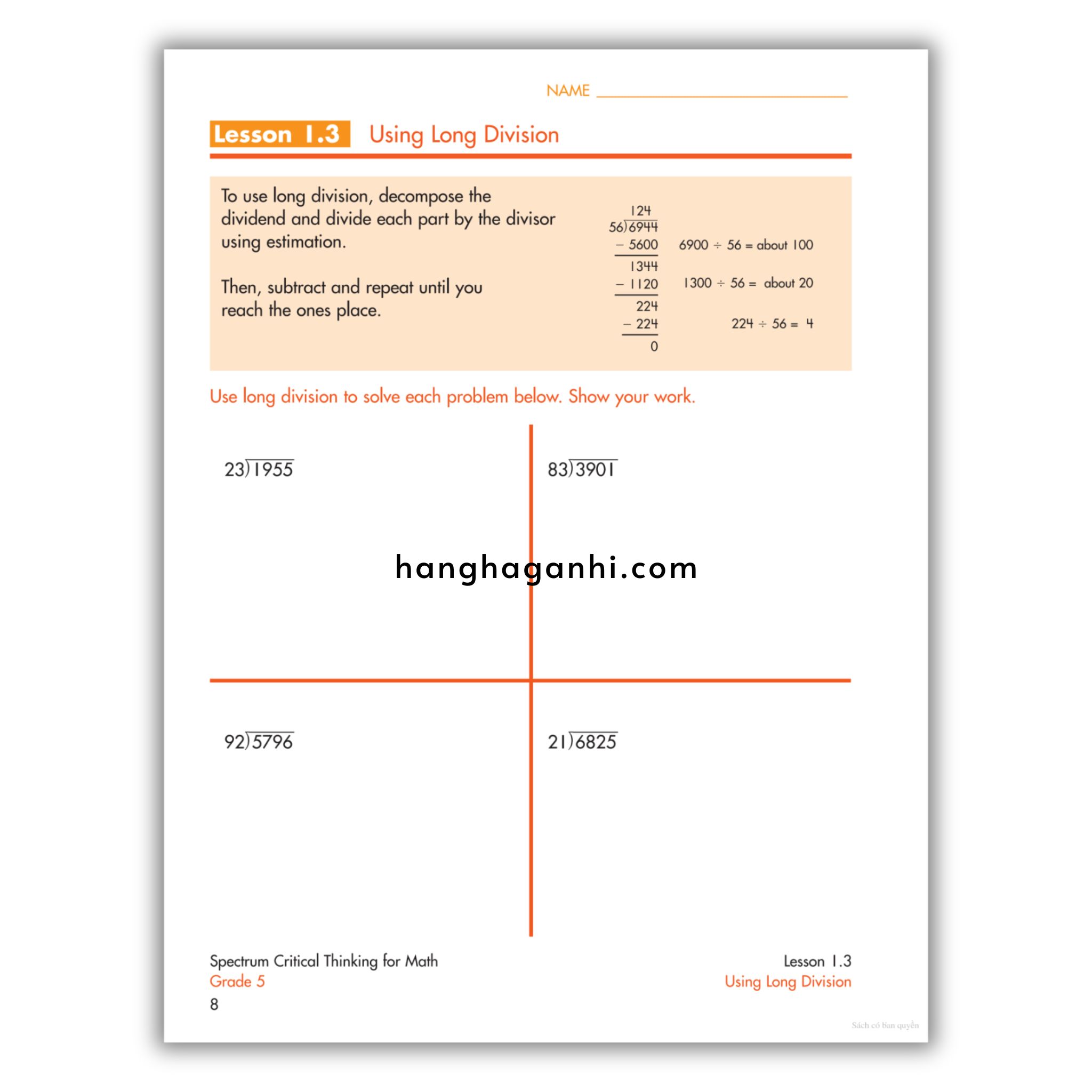 Sách Spectrum Critical Thinking for Math Workbook Grade 5_thumbnail_12