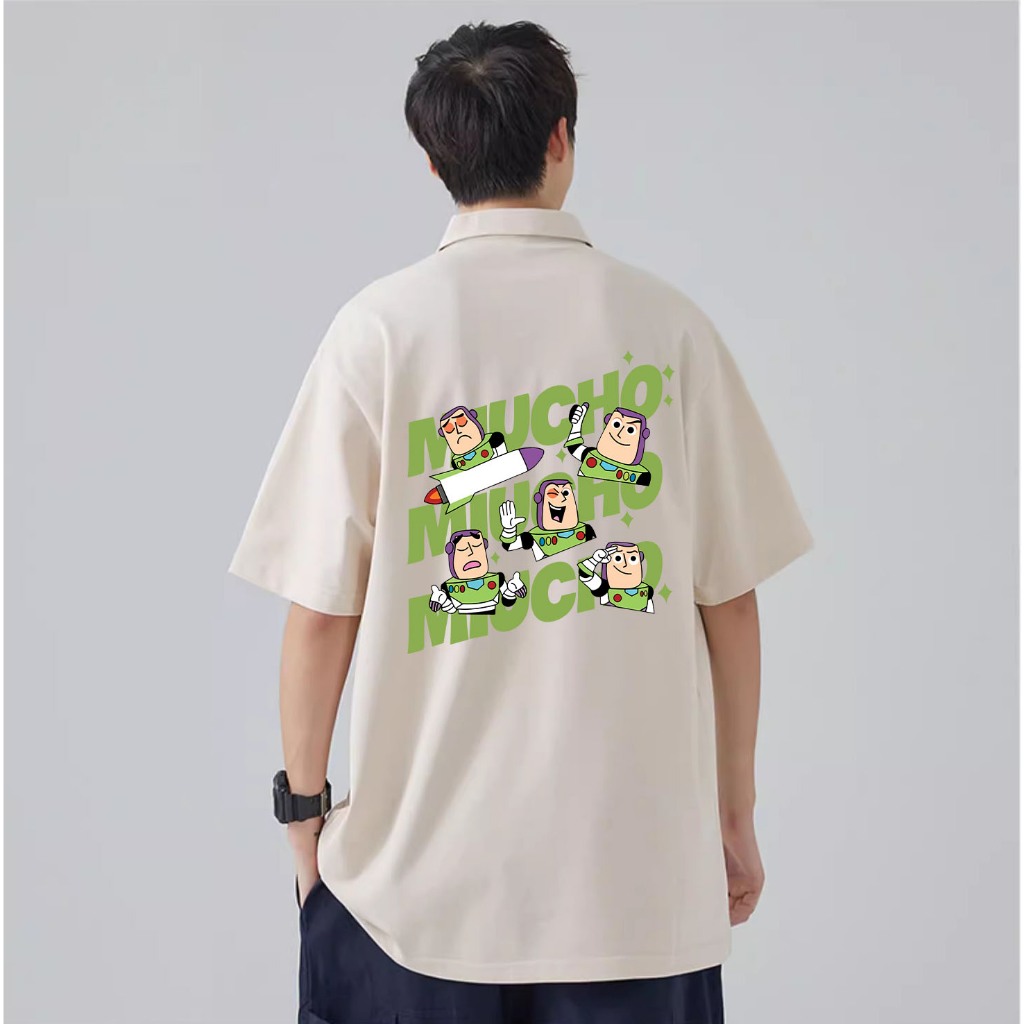 Áo polo nam đứng form tôn dáng PLD831 Miucho Man tay ngắn vải cotton Cổ trụ in mix_thumbnail_2