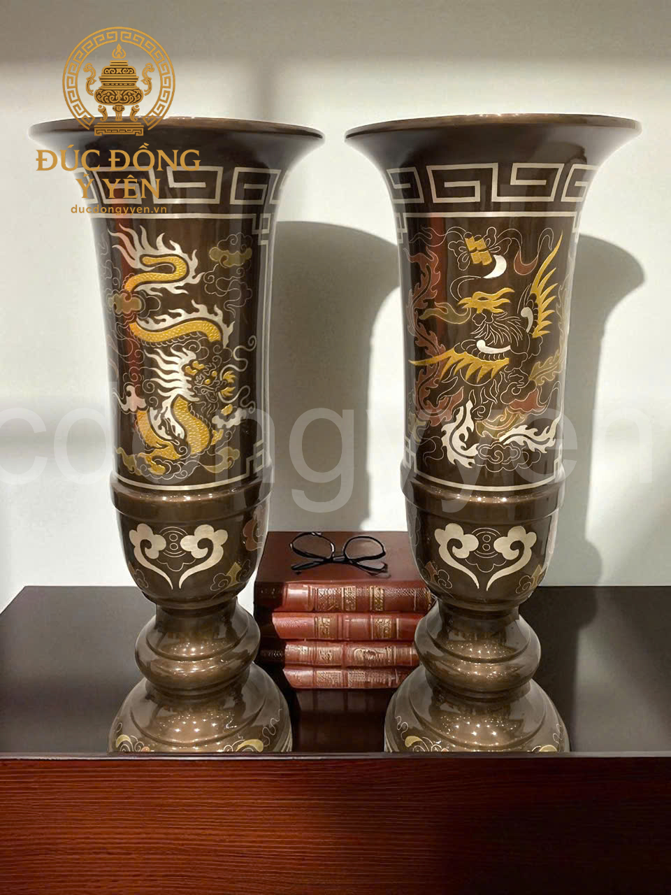 Ống hương khảm ngũ sắc  kỹ 