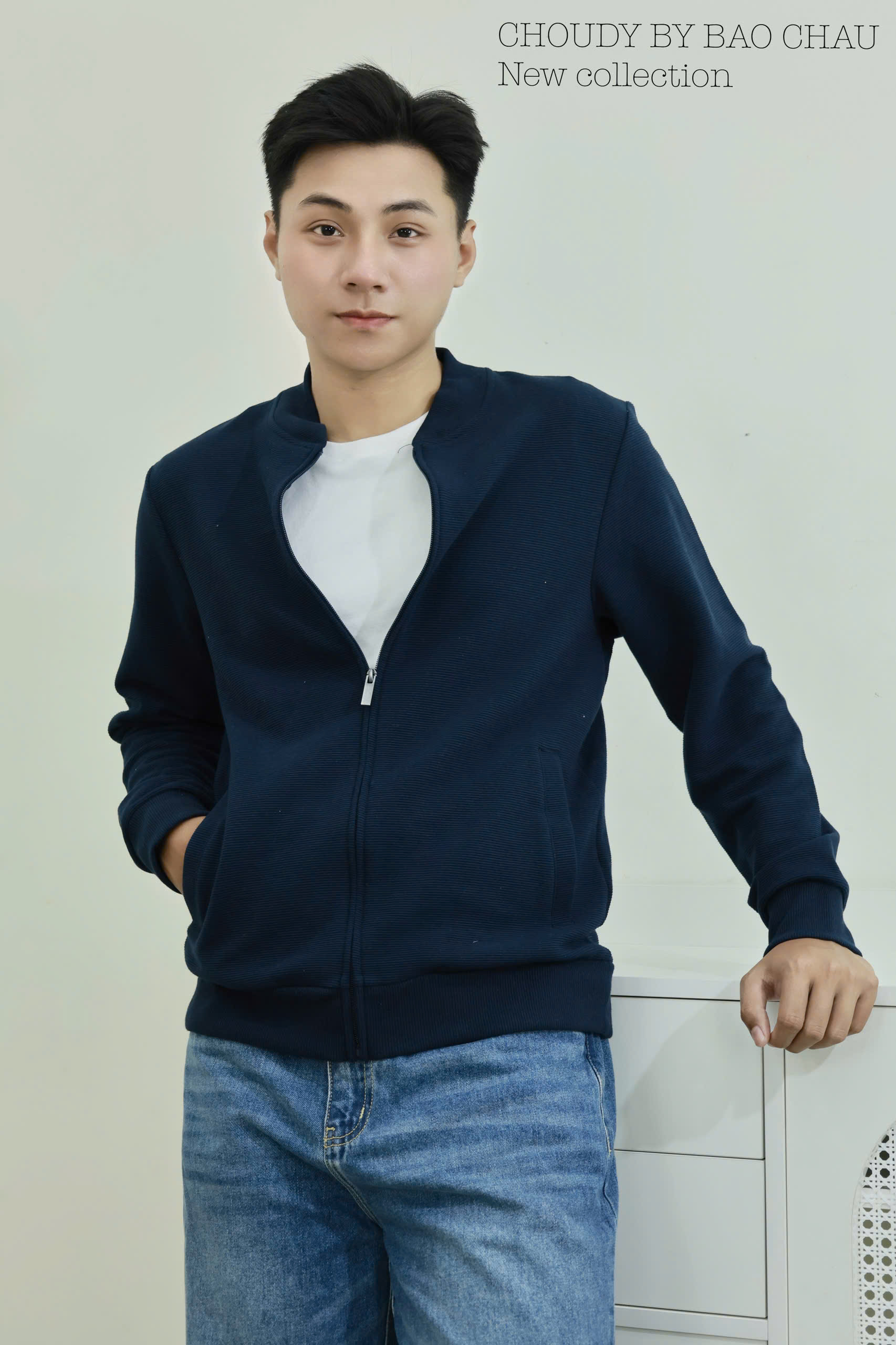 A701 ÁO KHOÁC NAM XANH