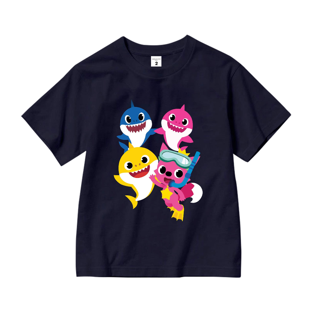 Áo thun bé gái Baby Shark cá mập AED688 Miucho Kid 100% vải cotton thoáng mát basic_thumbnail_10
