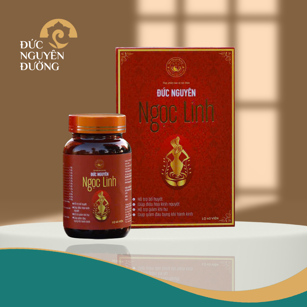 Viên Uống Đức Nguyên Ngọc Linh hỗ trợ bổ huyết cải thiệt nội tiết tố ở nữ giới