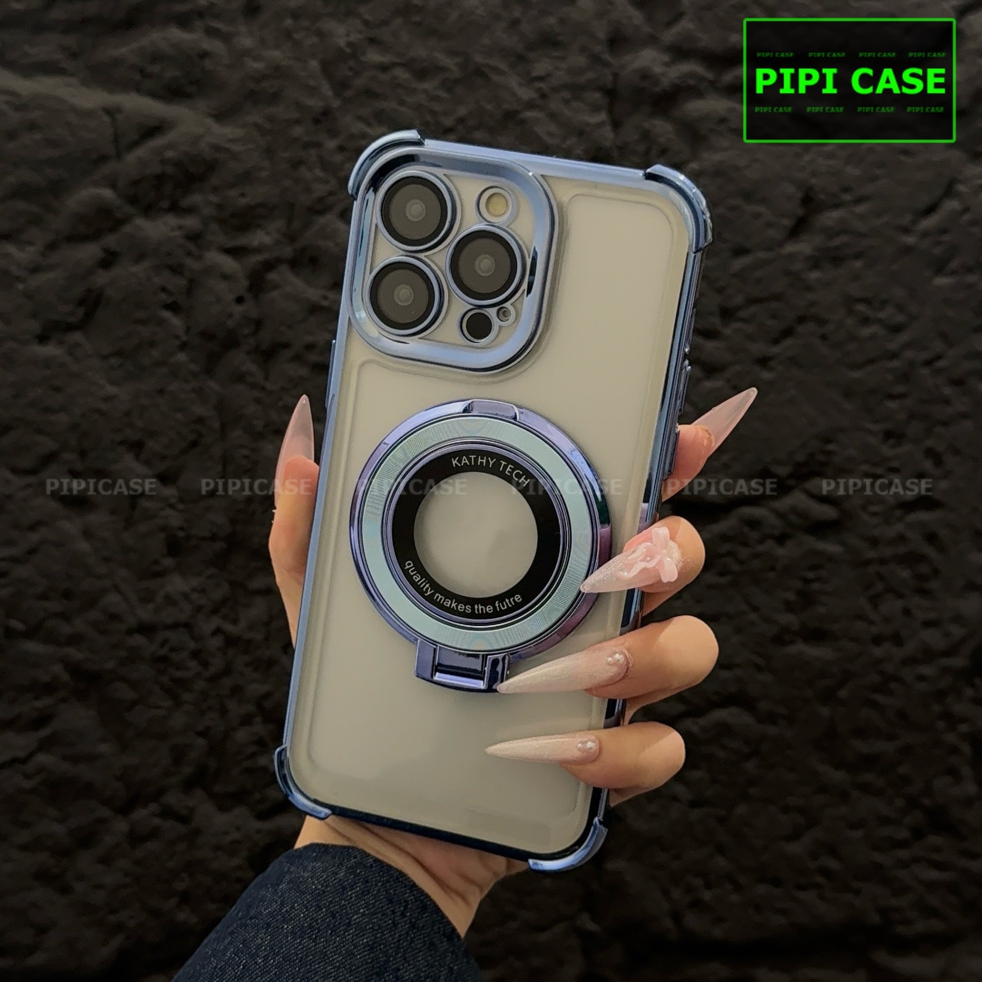 Ốp Lưng iPhone 14 Pro - Ven - Xanh Nhạt