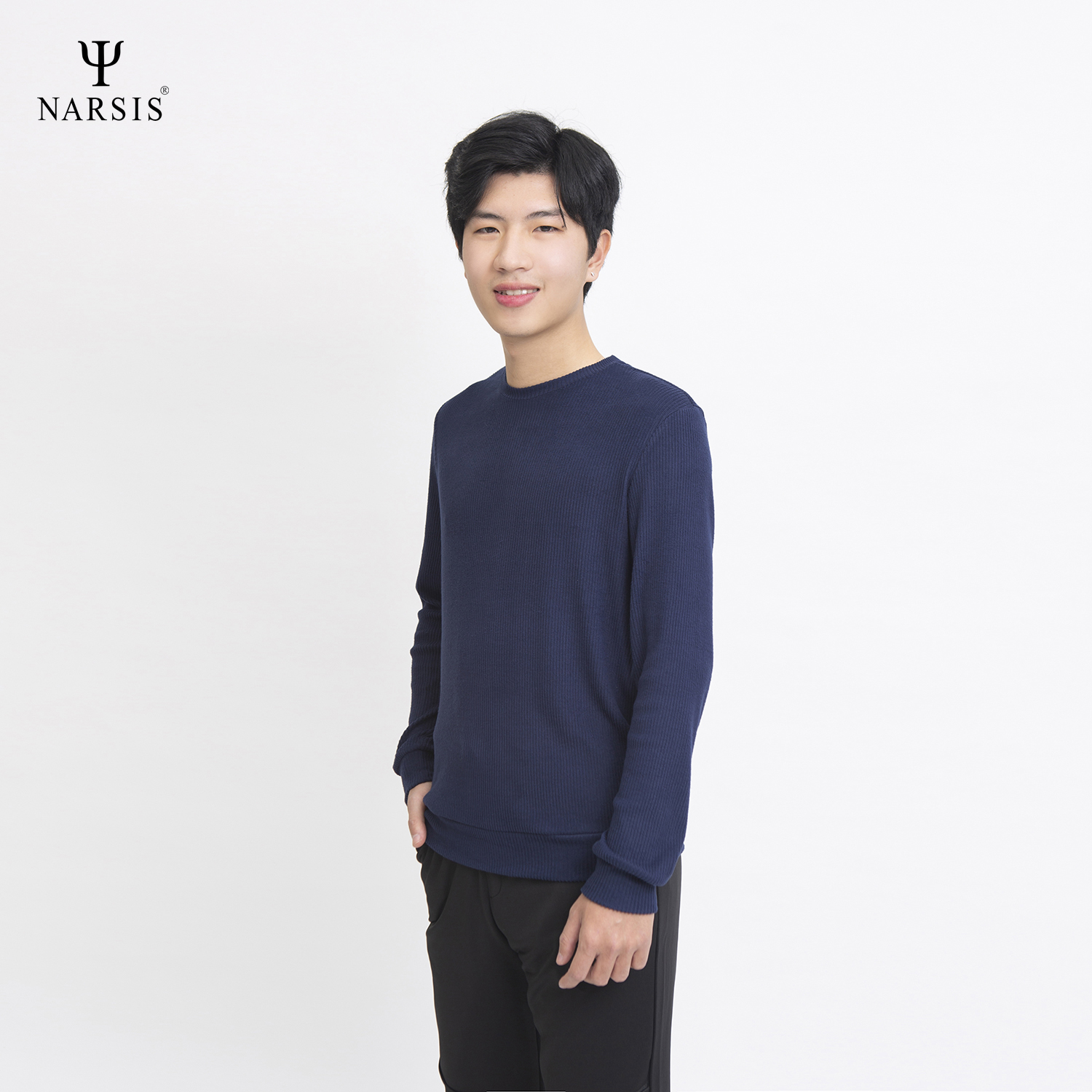 ÁO THU ĐÔNG NAM D0024 NARSIS VẢI LEN COTTON ẤM ÁP, THOÁNG MÁT, GIỮ ẤM TỐT, MỀM MẠI