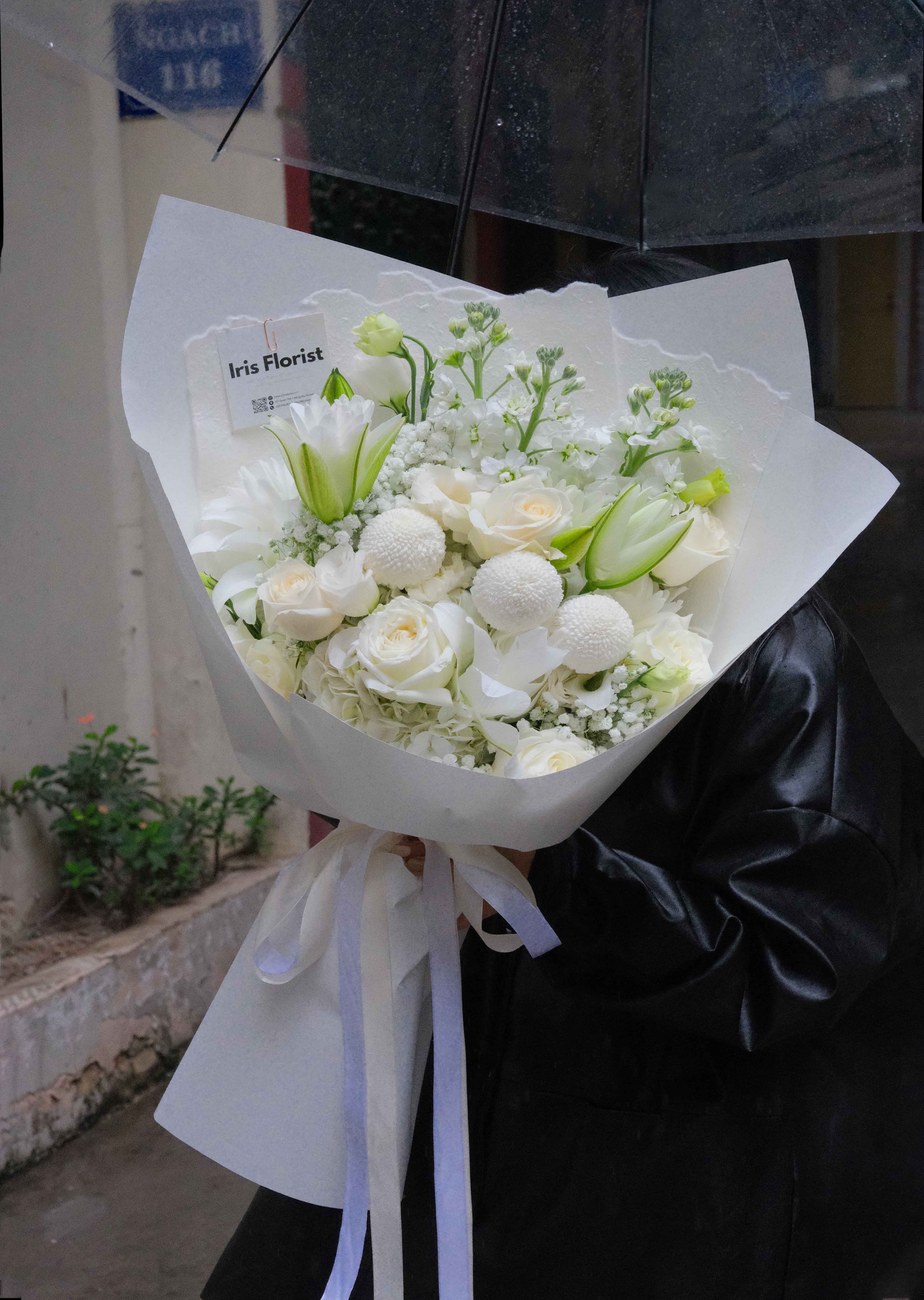 Bó hoa Ly trắng mix - Size L_thumbnail_3