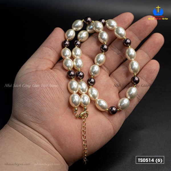 Chuỗi ốc tai tượng xi ngọc trai (hạt ovan)_thumbnail_2