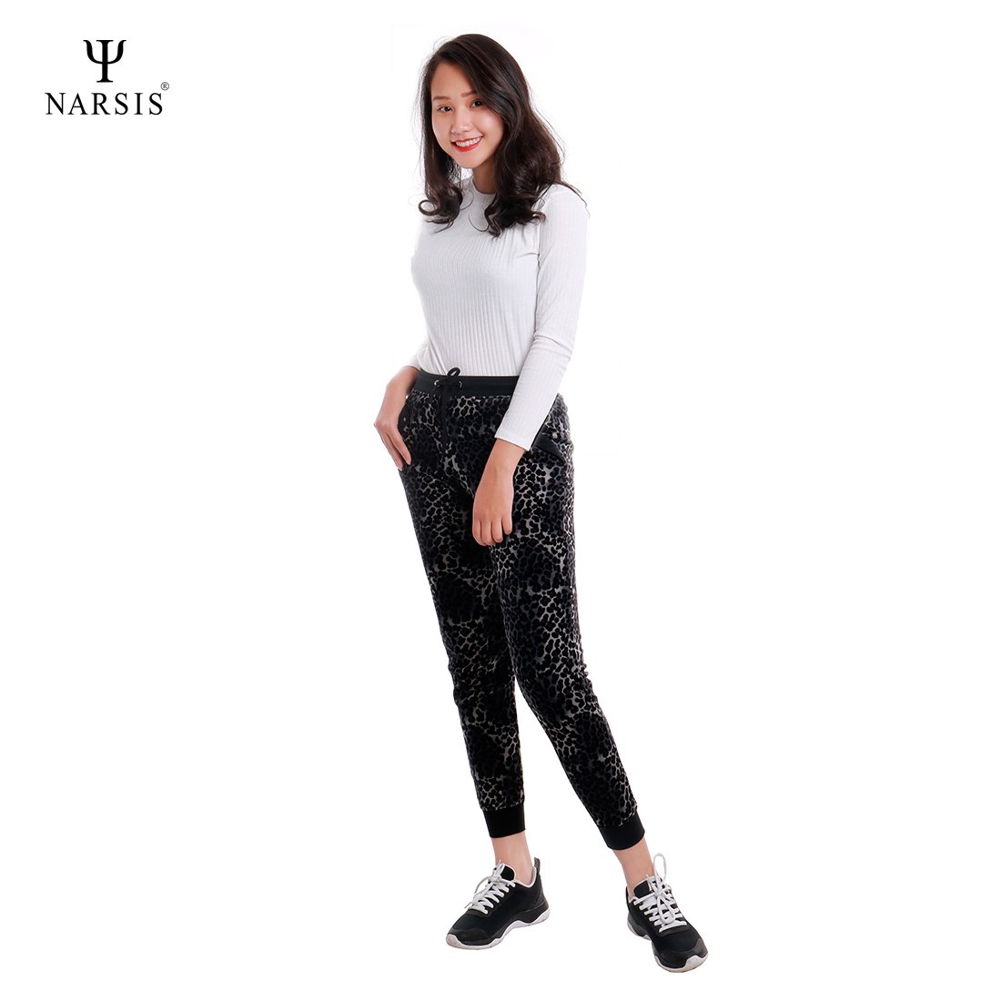 QUẦN JOGGER NỮ NARSIS P7060 NARSIS VẢI NỈ ẤM ÁP, MỀM MẠI, THÍCH HỢP MÙA ĐÔNG, GIỮ NHIỆT TỐT