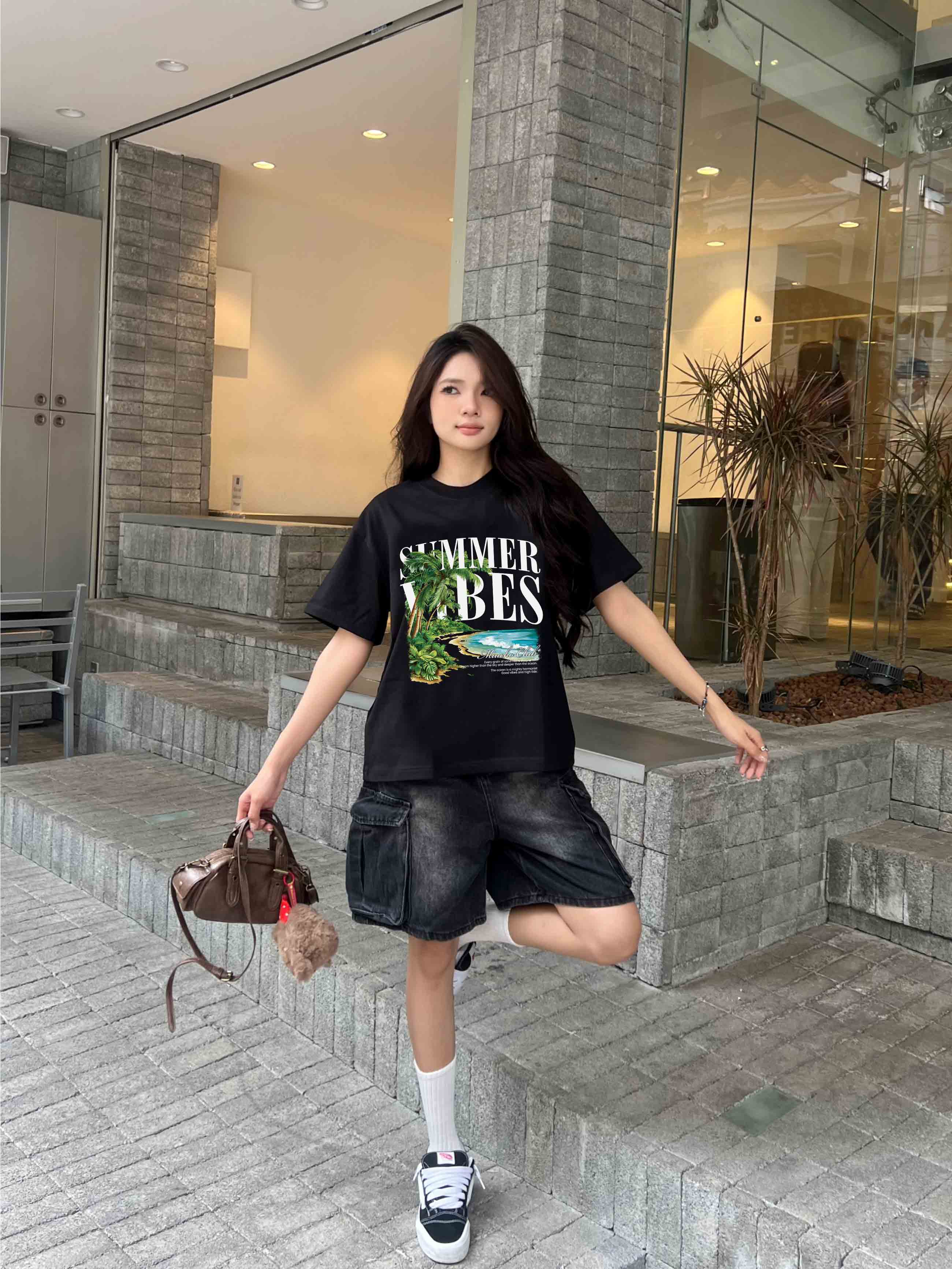 Áo thun boxy hè biển AXD2441 Miucho chất vải cotton 2 chiều cao cấp dày dặn đứng form in mix_thumbnail_4