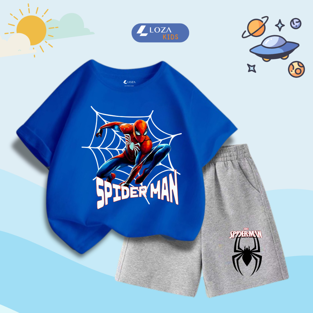 Bộ đồ bé trai in hình 'Mavel - Spiderman' - Loza Kids SB335_thumbnail_6