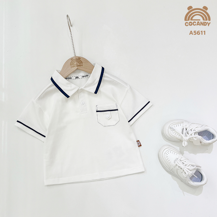 Áo cộc polo TRẮNG phối XTHAN túi ngực_thumbnail_3
