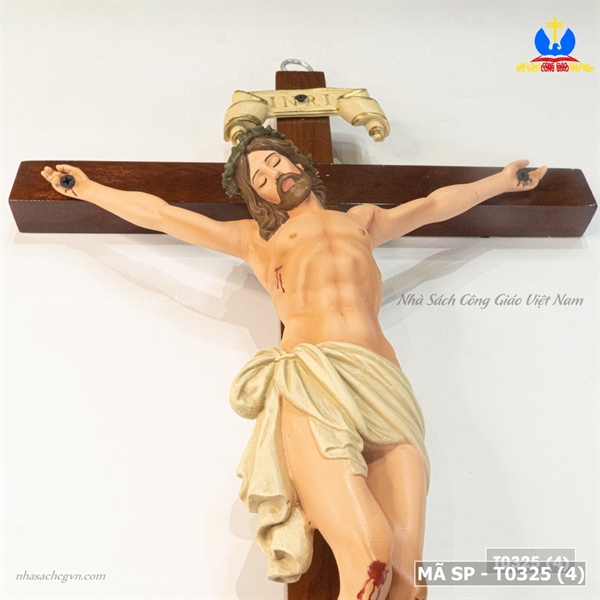 Tượng Chúa chịu nạn 35cm vẽ tay ✔_thumbnail_3