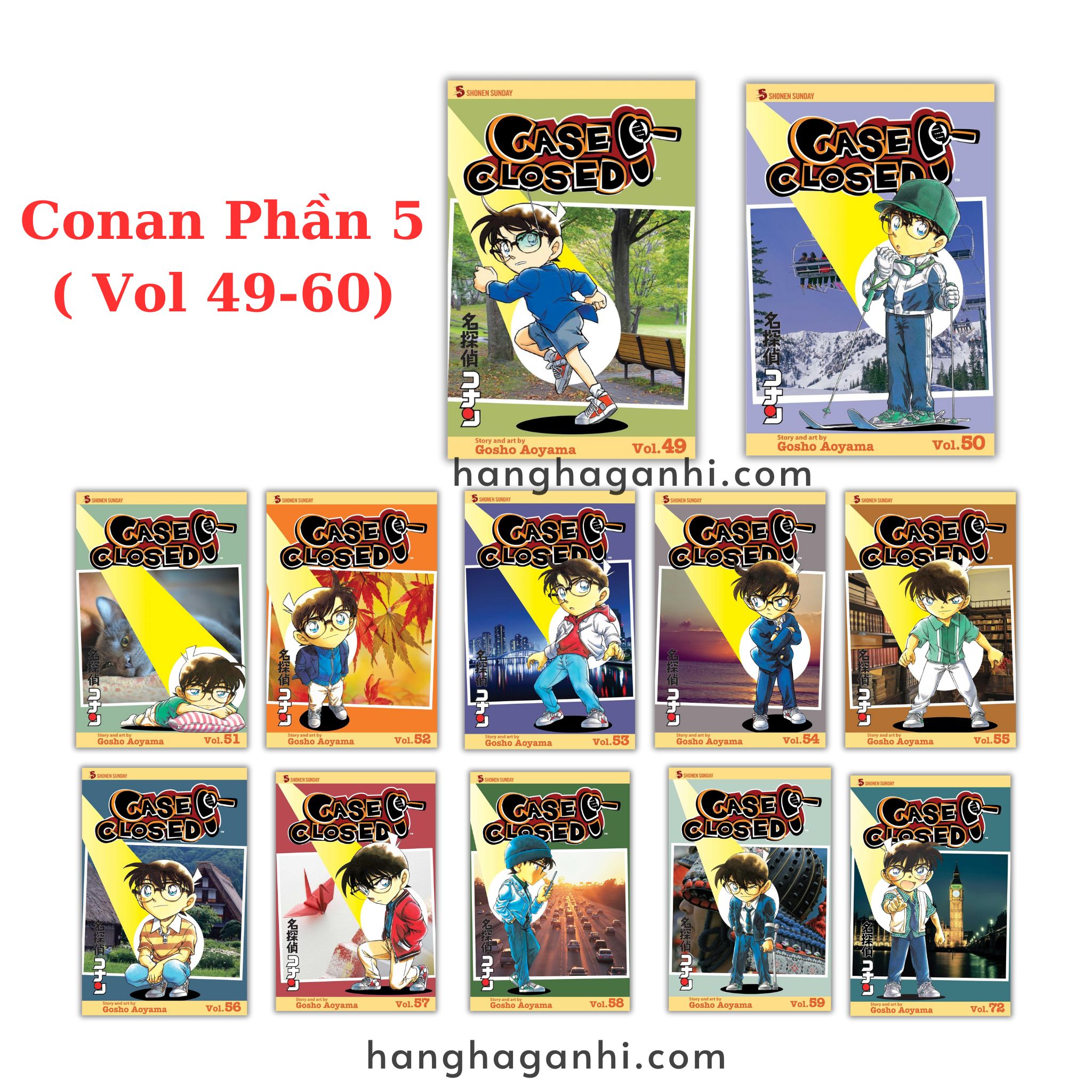 [TIẾNG ANH] - Truyện Tranh Thám Tử Lừng Danh Conan Phần 5 ( Vol 49-60)