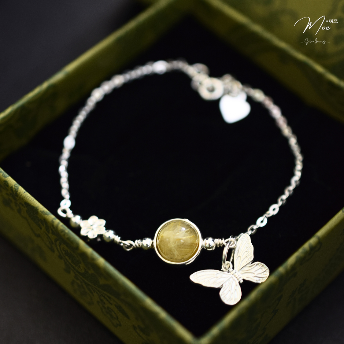 PT16 - Lắc bạc hồ điệp mix đá tự nhiên_thumbnail_0