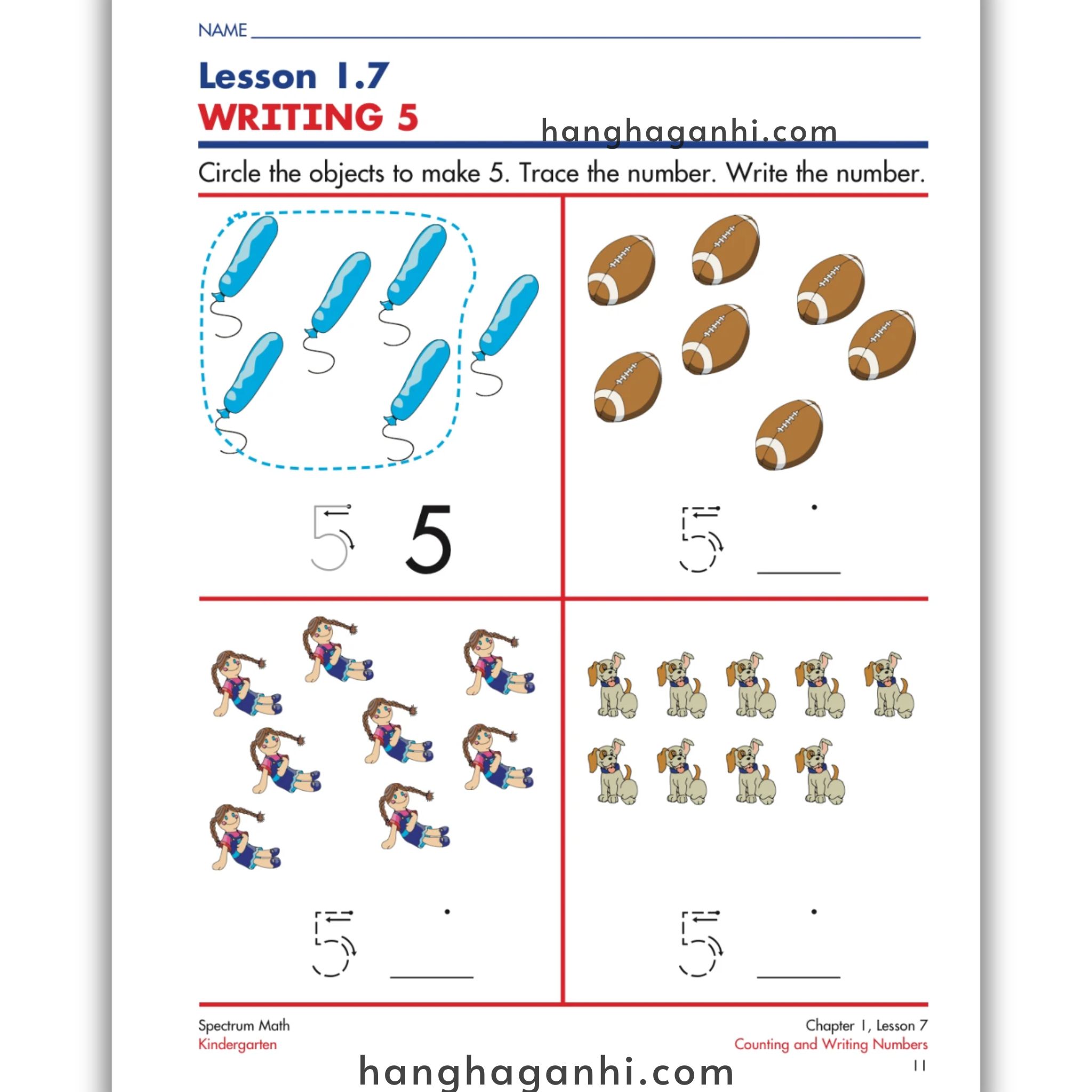 Spectrum Math Workbook Grade K- Sách Toán Tiếng Anh cho bé tiền tiểu học_thumbnail_3