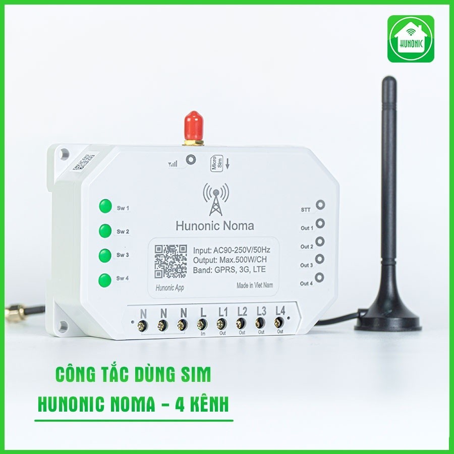 Công tắc HunonIC Noma 4CH