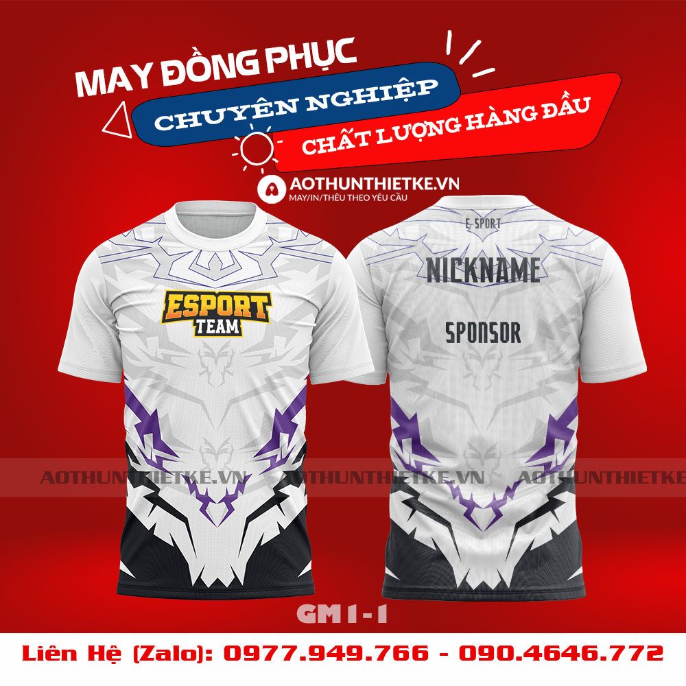 Mẫu Áo Game Thủ Esports Thiết Kế - TKGM108