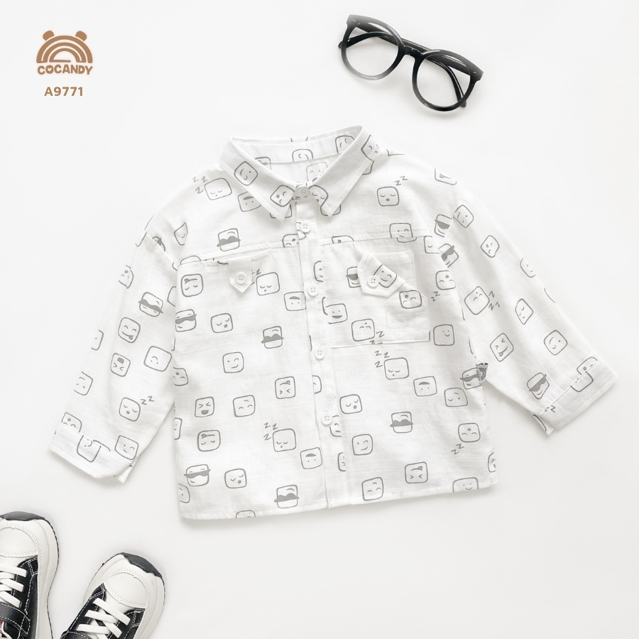 Áo dài TRẮNG sơ mi họa tiết kính mắt_thumbnail_1