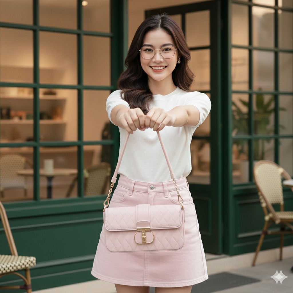 UHE Elegance 2511 – da mềm cao cấp, thiết kế thanh lịch tinh tế, 2 màu trắng & hồng thời thượng_thumbnail_1