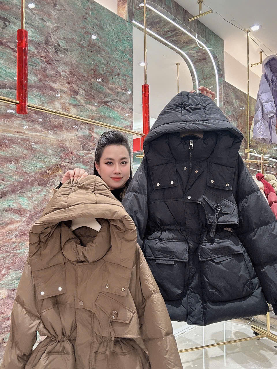 Áo phao rút eo - A13