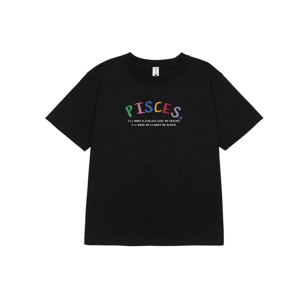 Áo baby tee ABD355 cung hoàng đạo Song Ngư PISCES Miucho cotton cổ tròn in typography_thumbnail_6