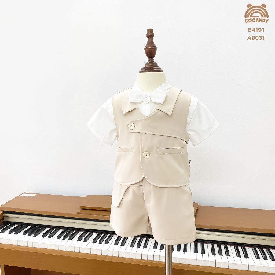 Bộ cộc gile BE cổ bẻ vạt ngực chéo_thumbnail_1